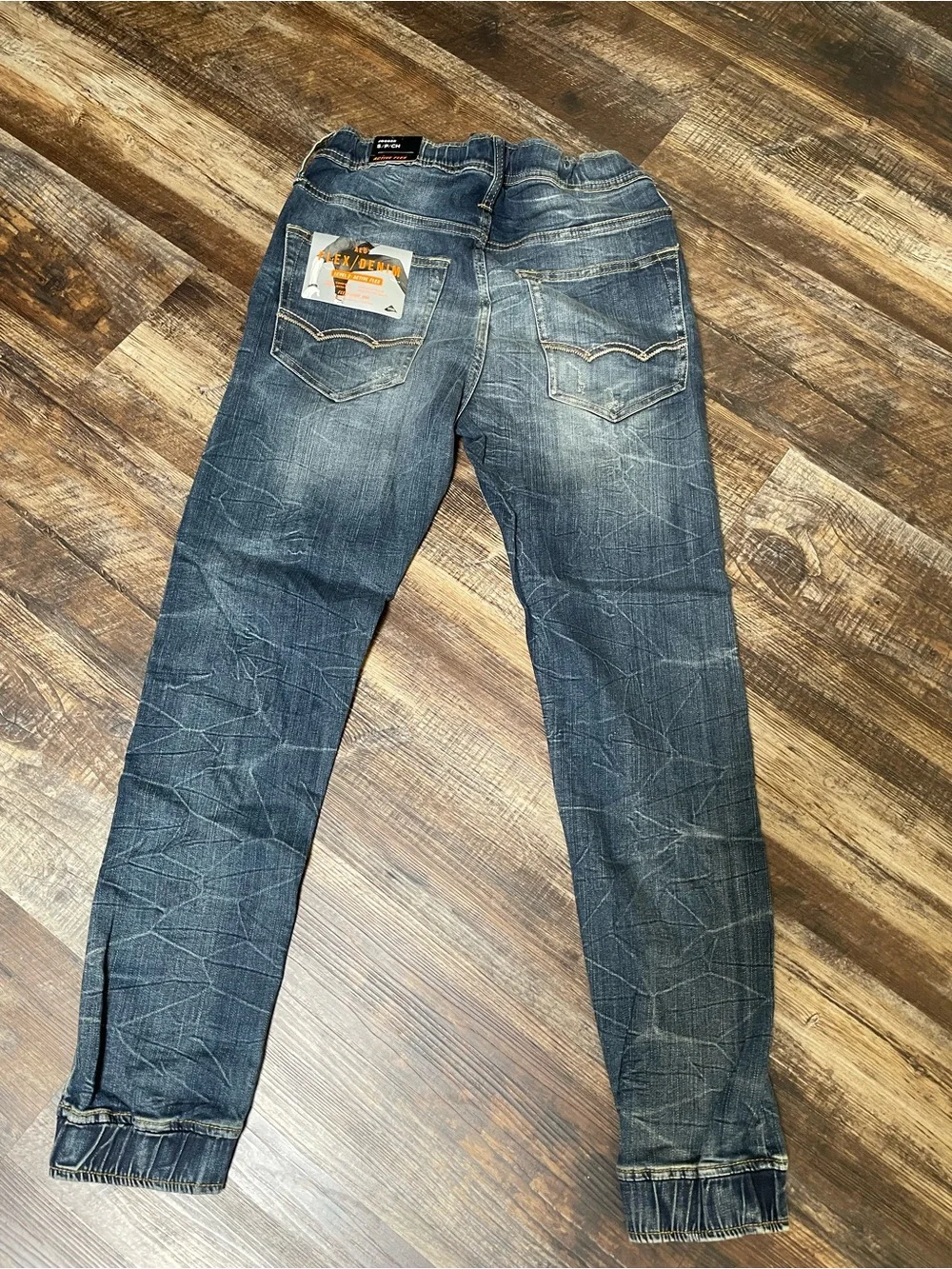 American Eagle Outfitters Men's Faded Blue Slim Jogger Jeans